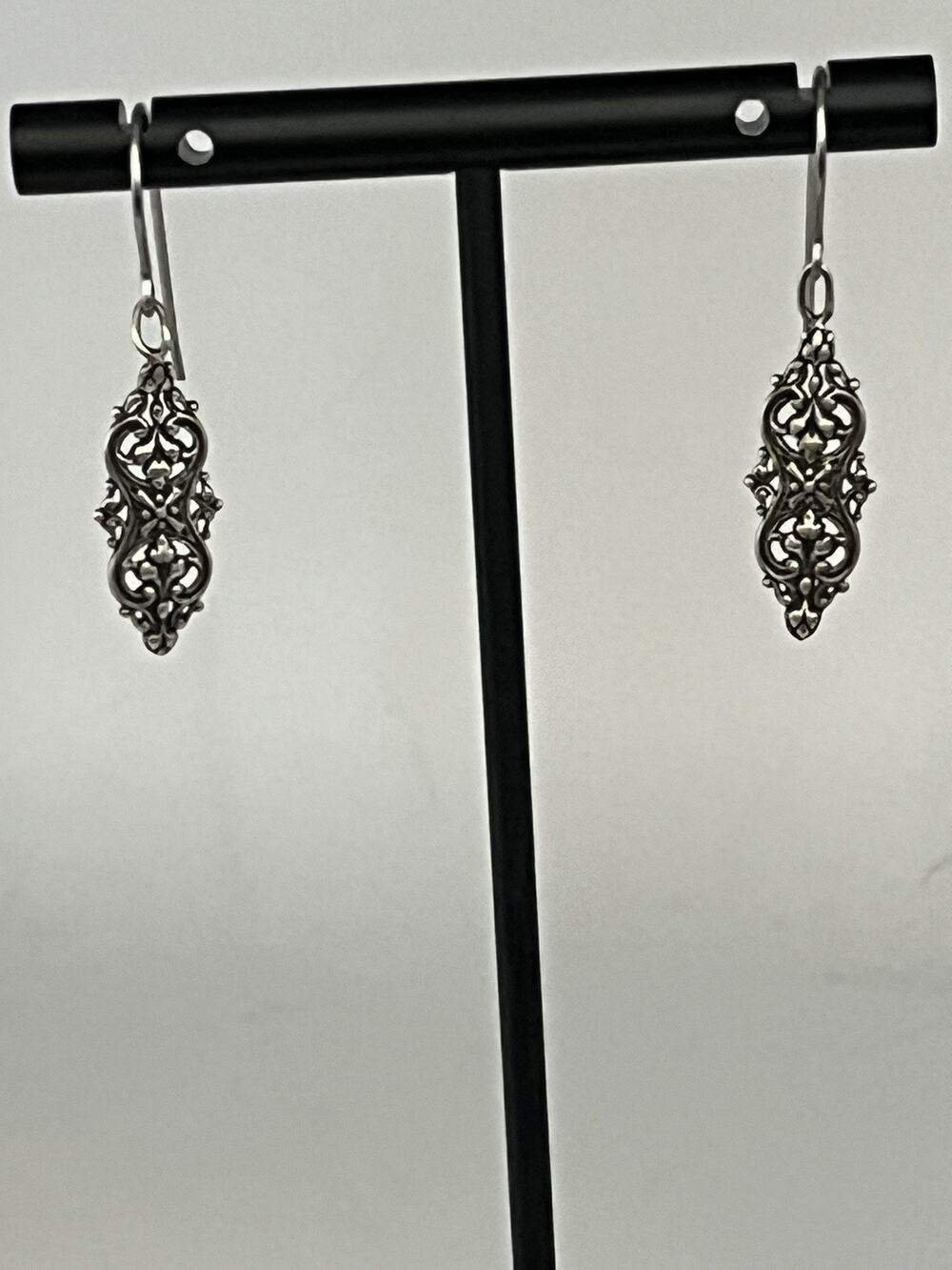 Sterling Silver Filigree Dangle Earrings